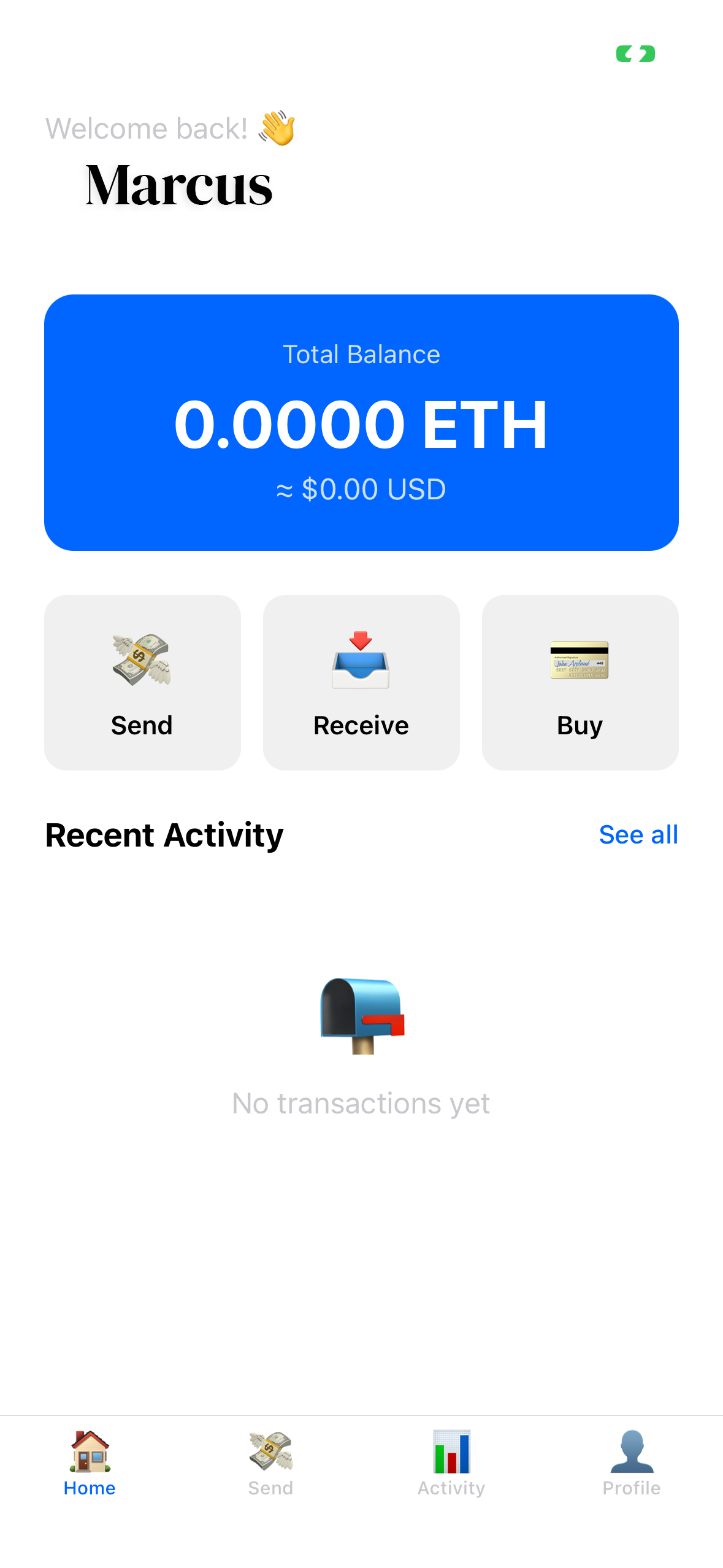 SimplWallet Dashboard